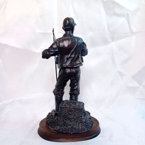 Veronese Fisherman by Dezine Statue Hand Painted Cabincore Farmhouse - Picture 3 of 9