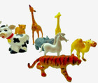 EASTER IDEA - 12 Small Plastic Asst. Animals Mixed Lot-Bison,camel,hippo... — photo 5