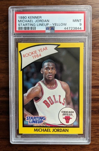 1990 Kenner Michael Jordan Starting Lineup Yellow (Rookie Year card) PSA 9 MINT!