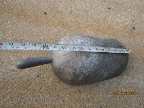 Vintage Feed Grain Scoop Aluminum Scoop - 第 4/7 張圖片