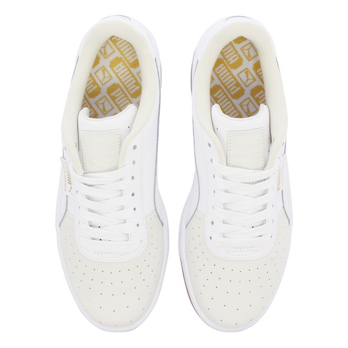 PUMA CALIFORNIA EXOTIC TRAINER SPORT SNEAKERS WOMEN SHOES WHISPER/GOLD SZ 7 NEW - Picture 6 of 8