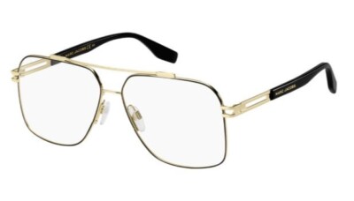 Marc Jacobs MARC-634 0RHL/00 Gold Black Rectangle Men's Eyeglasses