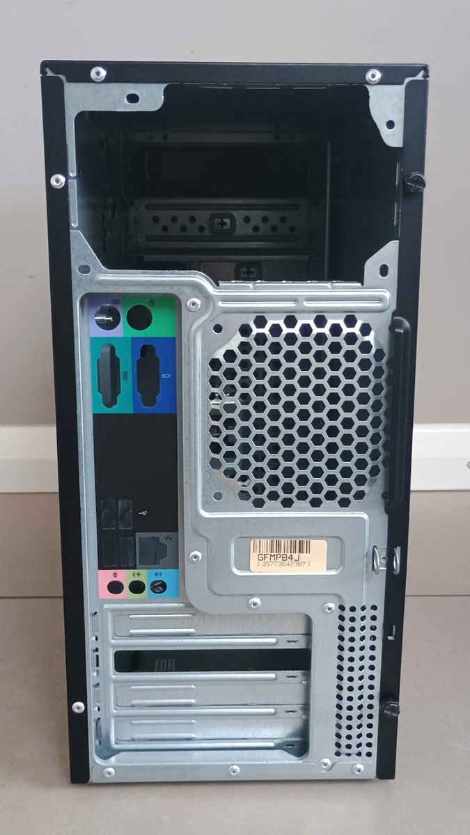 Black Dell Vostro 220 MicroATX Mid Tower Desktop PC Case With