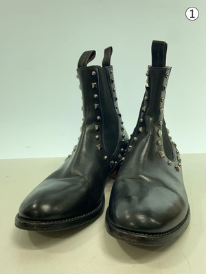 Santoni Side Gore Boots 38 BLK 54317 Black Used | eBay