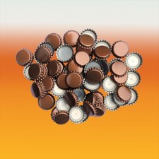 Pack Of 100 Brown Crown Caps For Beer Bottles and Crafts