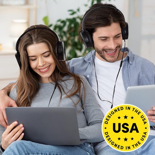 Comfortable Swivel On-Ear Headphones with Mic - Perfect for Students & Travel - Picture 9 of 9