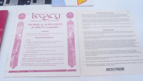 Legacy: Realm of Terror (PC, 1993, MicroProse) BIG BOX - Picture 6 of 15