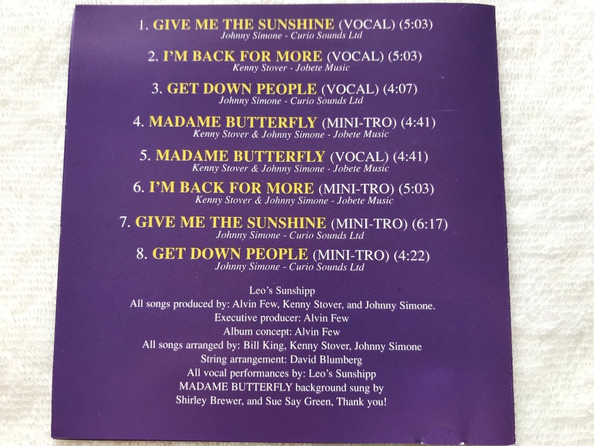 Leo's Sunshipp / We Need Each Other / EXCDM2 1996 UK CD Tavares