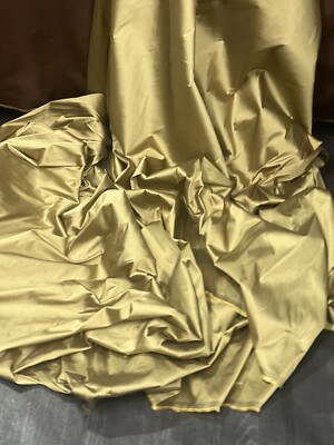 1 m zweifarbiger antiker goldfarbener Taftstoff 58 Zoll hervorragende Brautmode-Qualität 1