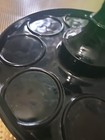 Rare LE Smith Heavy Black Glass 8 Drink Holders Estate JJ 67 — photo 6
