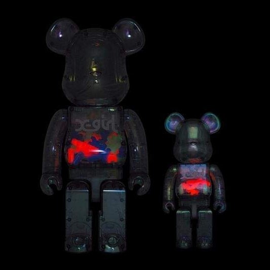 Be@rbrick Bearbrick x X-girl 2021 100% 400% Set Blue | eBay