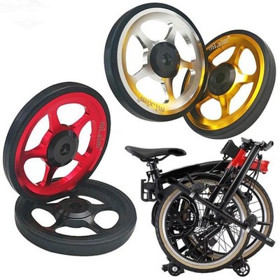 Faltrad Laufrad 6cm für Brompton Faltrad Transport Schieben Gehen