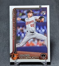 Chayce McDermott Rookie RC 2025 Topps Series 1 Card #32 Baltimore Orioles