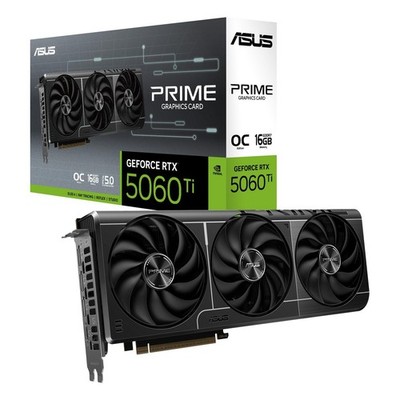 ASUS Prime GeForce RTX 5060 Ti 16GB GDDR7 OC Edition Gaming Grafikkarte