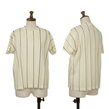 ISSEY MIYAKE Stripe Pleats T Shirt Size M(K-164806)