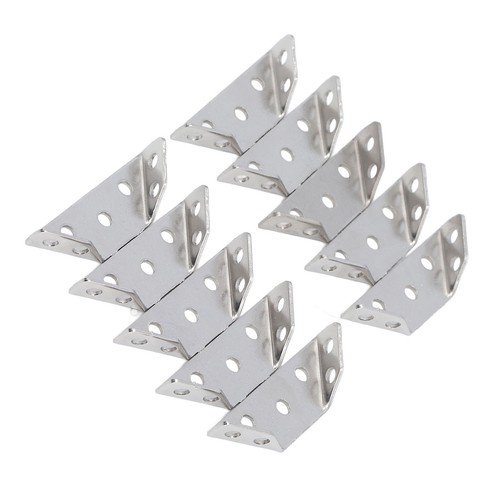 10pz Tutore Angolare Triangolare Acciaio Inox Multiangolo Giunto Fissaggio DS - Foto 8 di 24