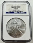 2006-W $1 American Eagle NGC MS69 WEST POINT 1 oz Fine Silver Coin EARLY RELEASE