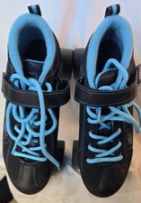 Pacer GTX 500 Quad Roller Skates Black Teal Men's Sz 9, Women's Sz 10 P222BTL