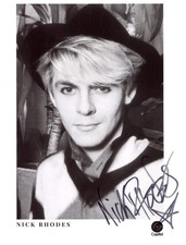 KEYBOARDIST Nick Rhodes autograph, signed photo