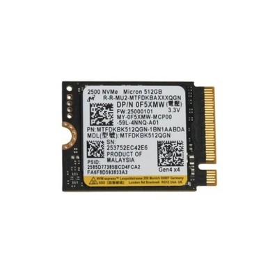 Solid State Drive Dell 2500 Series F5XMW Solid State Drive - 512 GB - QLC - 3D