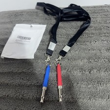 2pk Dog Whistle to Stop Barking, Ultrasonic Dog Whistles, Red/blue