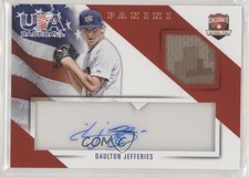 2015 Panini USA Baseball Jersey Signatures 64/99 Daulton Jefferies #13 Auto 0g4