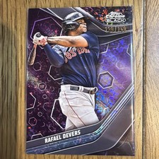 2023 Topps Chrome Black Rafael Devers #15 125/150 purple mini diamond