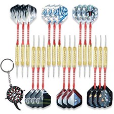 Darts Metal Tip Set Steel Tip 18 Pieces Metal for Professional and Casual Use