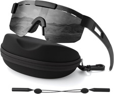 Kids Polarized Sports Sunglasses, Youth Baseball Sunglasses for Boys Girls Age 6