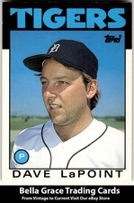 1986 Topps Traded Dave LaPoint #61T Detroit Tigers MLB Baseball