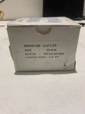 HARTWIG GUAGE EMBED PRESSURE BL 00115370101 NEW
