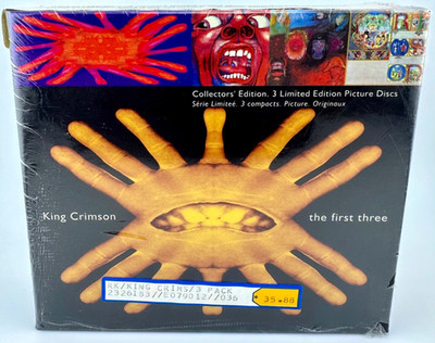 King Crimson - The First Three [ NEW LTD Collector's Picture Disc CD Box] SEALED