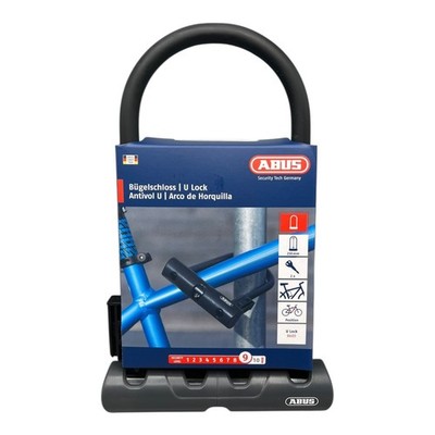 Abus Bügelschloss U Lock 8603 Fahrradschloss doppelte Verriegelung 230mm Radfahr