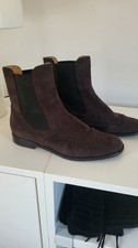 Unützer Chelsea Boots Braun, Gr.39 , Veloursleder