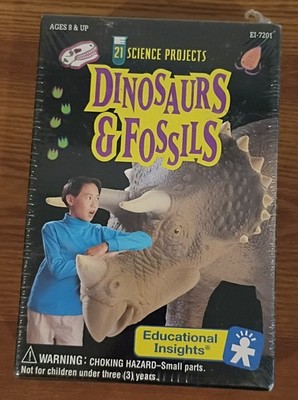 Vintage 1993 Dinosaurs & Fossils Educational Insight Science 21 Projects SEALED!