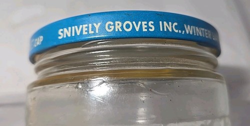 Vtg Cypress Gardens Florida Glass Jar Orange Fruit Water Ski Advertising Grapefr - Picture 5 of 9