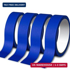 4 Rolls Premium Painters Tape, Blue Tape, Masking Tape, 88yd 4Rolls 0.71in 22yd