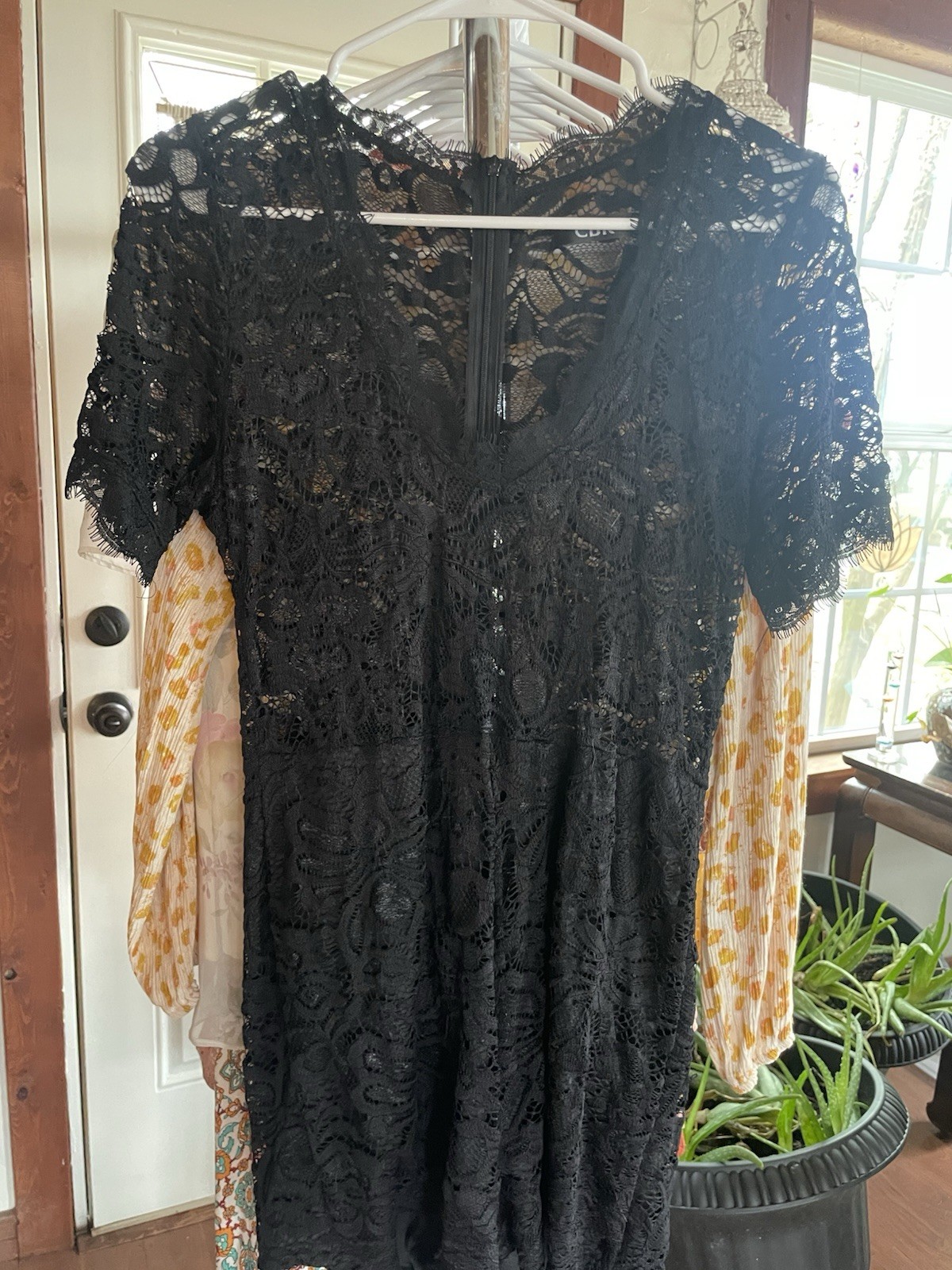 Black Romper Lg Sheer Top-image