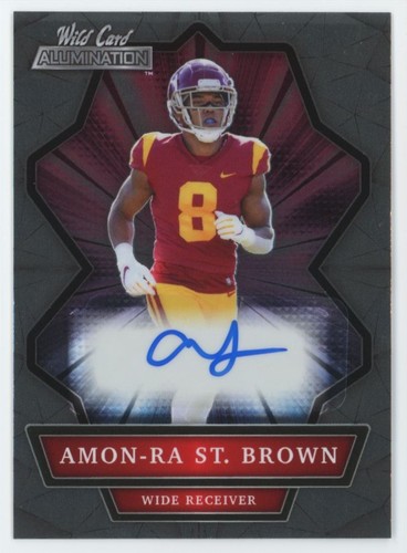 2021 Wild Card Alumination Amon-Ra St. Brown Rookie Auto #ABC-A A34