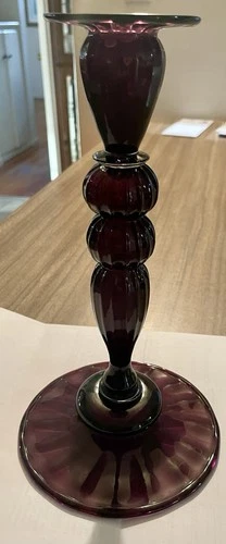 Steuben by Frederick Carder Candlestick