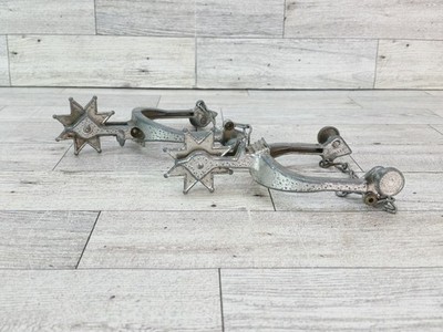 Vintage Pair of 1950s Kids Toy Metal Spur Cowboy Horse Single Western Decor