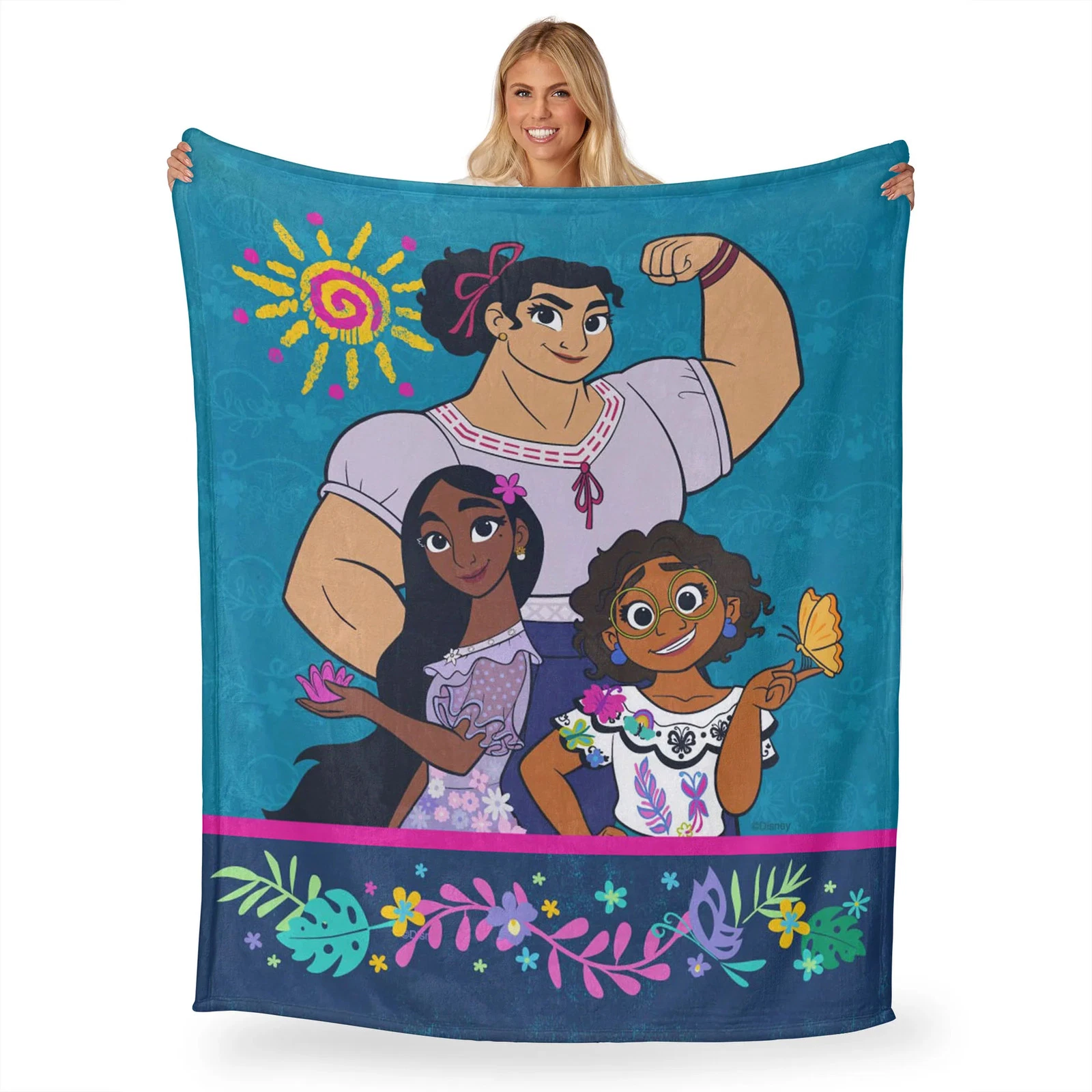Disney Encanto Festive Three Disneyland Fleece Blanket