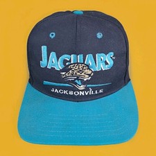 Snapback Hat Eastport Vintage 90s NFL Jacksonville Jaguars Teal Black