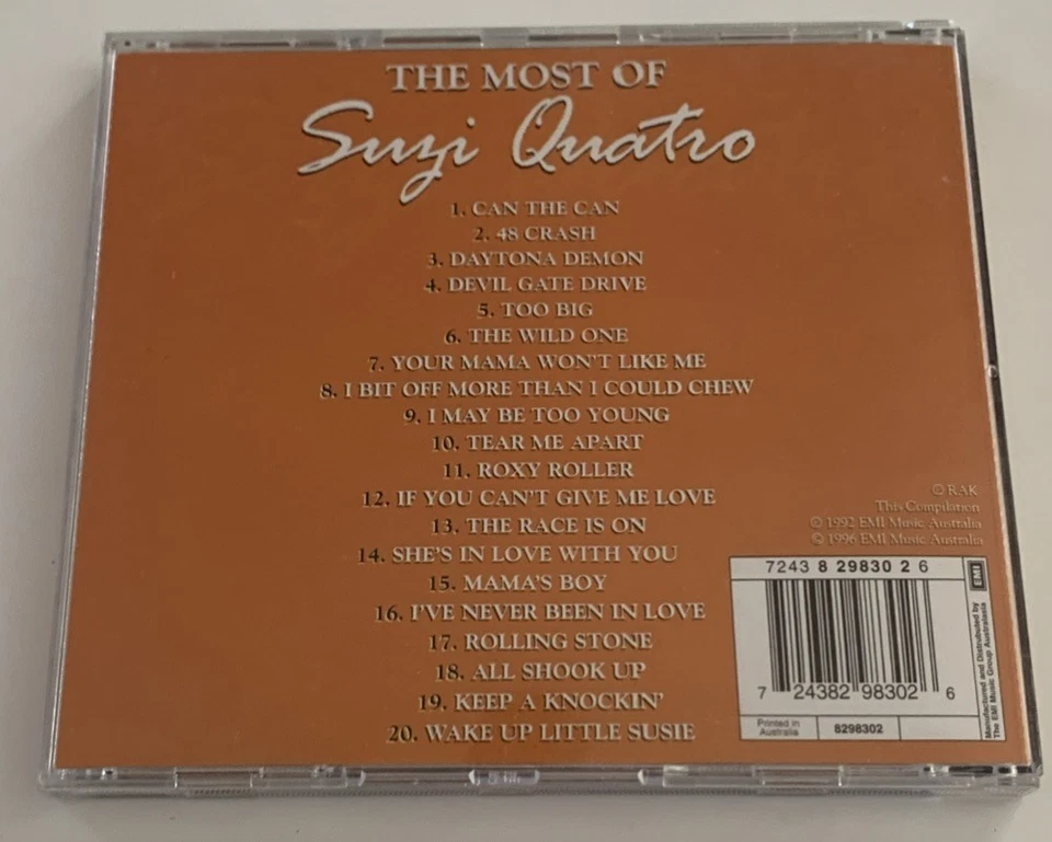 The Most Of SUZI QUATRO - 20 Tracks CD - VGC - image 2 of 4