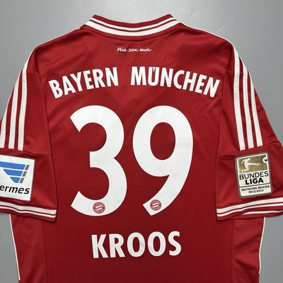 BAYERN ADIDAS 2013/2014 FOOTBALL SOCCER HOME JERSEY #39 KROOS SIZE