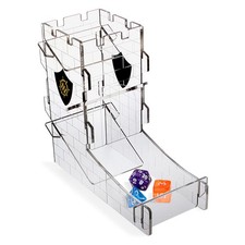 ENHANCE Dice Tower Dice Tray for Tabletop RPG Games with Castle Design