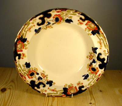 Keeling & Co. Große Imari ''Tokio'' Jugendstil Suppenschüssel