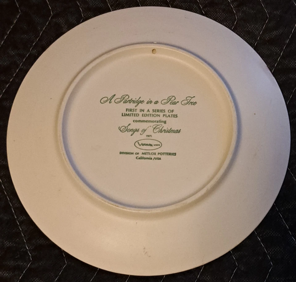 Lote de 8 Platos de Navidad Vernon Metlox Canciones de Navidad Años 70 Limitados  Foto 3 de 4