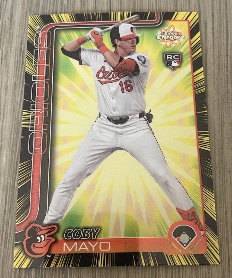 2025 Topps Chrome - Radiating Rookies Coby Mayo #RR1 | eBay