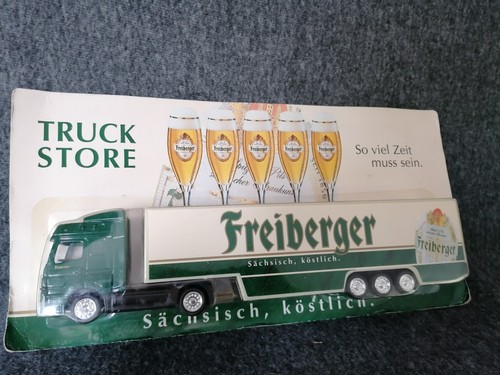 Freiberger mini Werbetruck, MB Axor Grüne SZ Maschine XL Truck in OVP - Bild 1 von 8